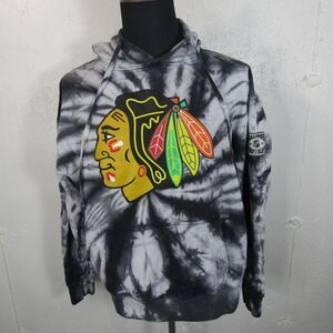 Calhoun Chicago Blackhawks NHL Mens Large L Tie-Dye Pullover Hoodie Sweatshirt